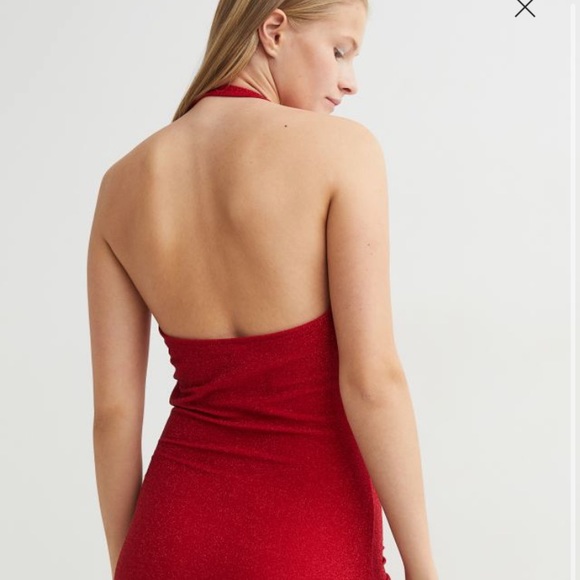NWT Red halter dress from H&M - Picture 2 of 7